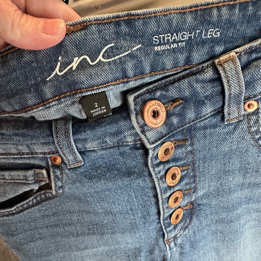 INC International Concepts Light Blue Ankle Jeans - Picture 3 of 4